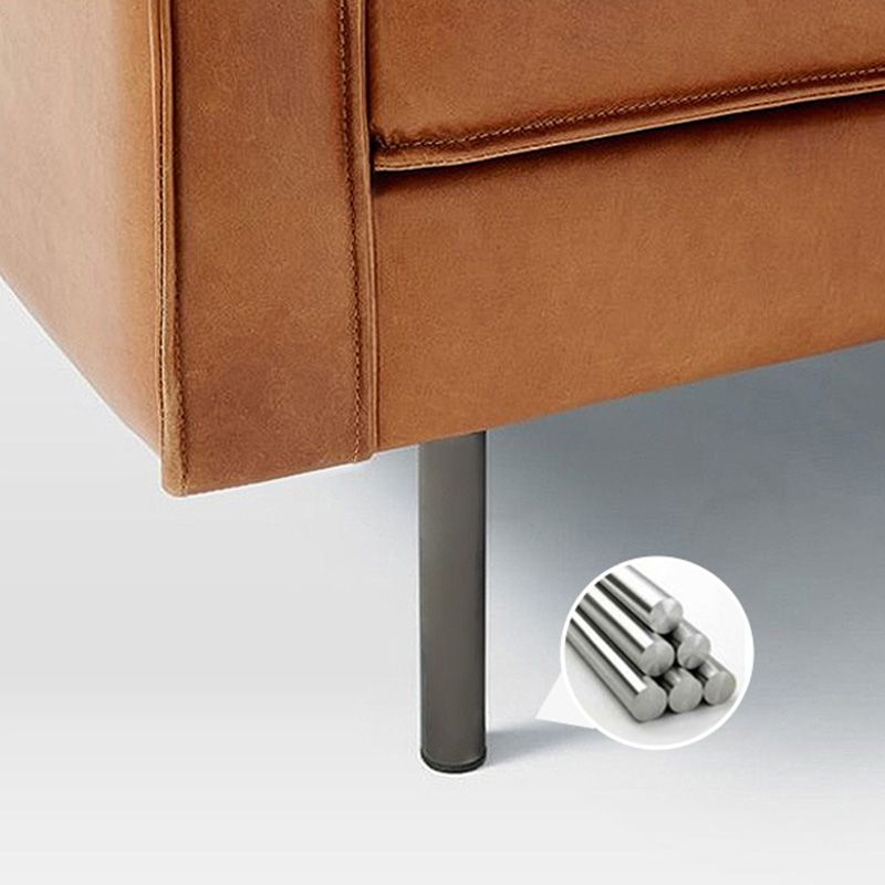 Faux Leder Tufted Rücken Cabrio Sofa Nordic Style Wohnzimmer Sitzgelegenheiten