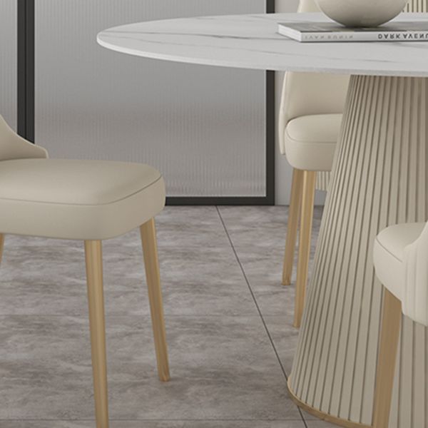 Modern Round Dining Table Stone Top Table with Pedestal Base Clearhalo ' dining_table' 'Dining Tables & Seating' 'Dining Tables' 'furn' 'furn_dining_table' 'Furniture' 'furniture_dining_table' 'Kitchen & Dining Furniture' 'kitchen&dining_furn' 'kitchen' 'kitchen_dining_table' 1200x1200_119be400-0791-4fae-a017-0c6e91f44a42