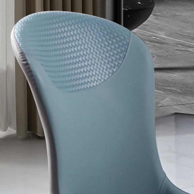 Sillas de comedor de beige y azul