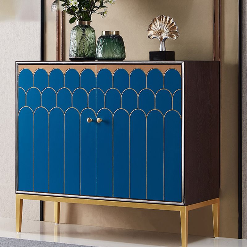 Server mobile sideboard in legno glam con gambe in acciaio