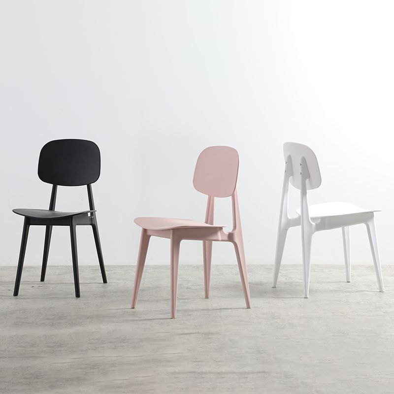 Nordic Style Open Back Dining Side Chair for Home Plastic Dining Armless Chairs Clearhalo 'Dining Chairs' 'Dining Tables & Seating' 'dining_chair' 'furn' 'furn_dining_chair' 'Furniture' 'furniture_dining_chair' 'Kitchen & Dining Furniture' 1200x1200_119d2a70-5ab4-4fb7-aa12-6954f5c6d4ce