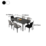 Rectangle Dining Table Sintered Stone Dining Table with 4 Legs