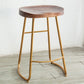 Modern Solid Wood Dining Stool Footrest Indoor Contoured Seat Counter-height Stool