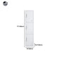 White Contemporary Non-Hanging Armoire Steel Home Cabinet with Door Clearhalo 'Armoires & Wardrobes' 'armoires_wardrobes' 'Bedroom Furniture' 'furn' 'furn_armoires_wardrobes' 'Furniture' 1200x1200_119e3386-df38-4543-8a07-6c2478f8af53