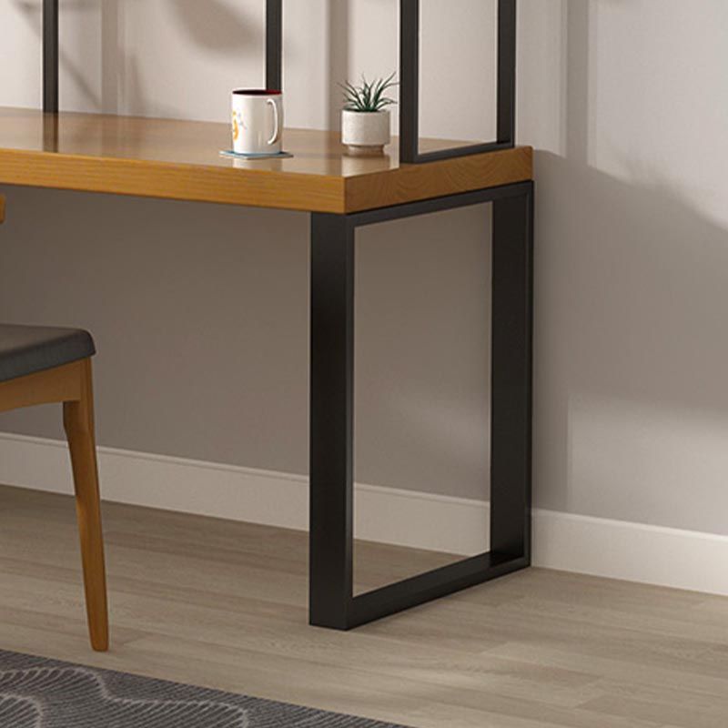 Escritorio de estilo moderno escritorio rectangular escritorio de oficina de trine de madera maciza para hogar