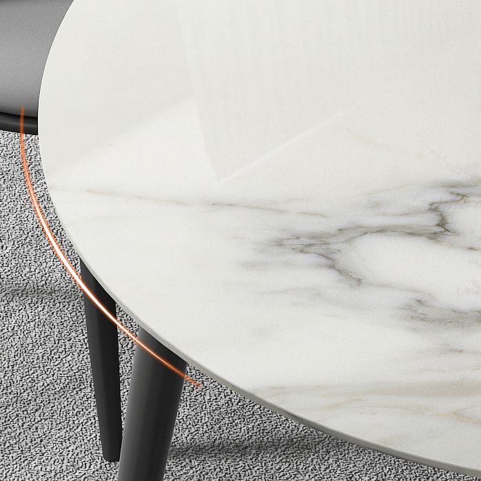 Moderner Stein runder Esstisch Set 1/2/4 Stücke Esseet Set