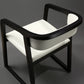 Open Back Kitchen Dining Chairs Upholstered Chairs with Solid Wood Base