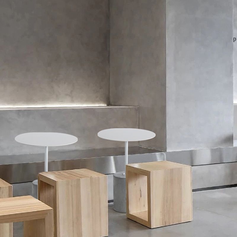 Ronde metalen bovenste voetstuk bijzettafel voetstuk eindtafel voor woonkamer