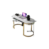 Glam Marble Office Desk with Gold Metal Base for Home Writing Desk Clearhalo 'furn' 'furn_office_desk' 'Furniture' 'Office Desks' 'Office Furniture' 'office_desk' 1200x1200_11a1ccfc-68c0-4ce8-aae6-d4dc05137033