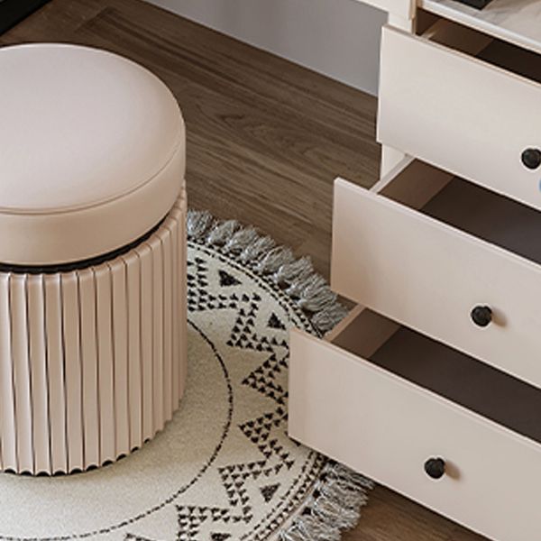 Tavolo da banco di vanità per trucco per camera da letto contemporanea tavolo da toeletta con cassetto