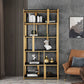 78.74"H Bookcase Glam Style Open Back Bookshelf for Office Study Room Home Clearhalo 'Bookcases' 'furn' 'furn_bookcases' 'Furniture' 'furniture_bookcases' 'kitchen' 'kitchen_bookcases' 'Living Room Furniture' 'Office Furniture' 1200x1200_11a51046-623e-4933-9c78-c3f9862ae07a