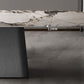 Modern Dining Rectangle Table Sintered Stone Table with Metal Leg for Home Clearhalo 'Dining Tables & Seating' 'Dining Tables' 'dining_table' 'furn' 'furn_dining_table' 'Furniture' 'Kitchen & Dining Furniture' 1200x1200_11a5d9c5-49d5-4398-b329-d603fbeb8cb9