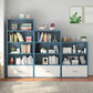 Modern Home Wood Bookcase 24"W Standard Book Shelf With Doors