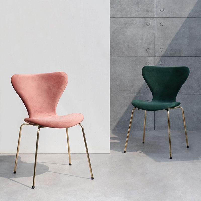 Modern Style Linen Fabric Dining Chairs Solid Back Armless Dining Single Chair Clearhalo ' kitchen&dining_furn' 'Dining Chairs' 'Dining Tables & Seating' 'dining_chair' 'furn' 'furn_dining_chair' 'Furniture' 'furniture_dining_chair' 'Kitchen & Dining Furniture' 'kitchen' 1200x1200_11a6c867-d8d5-4a20-8792-5b65bc2e2ad2