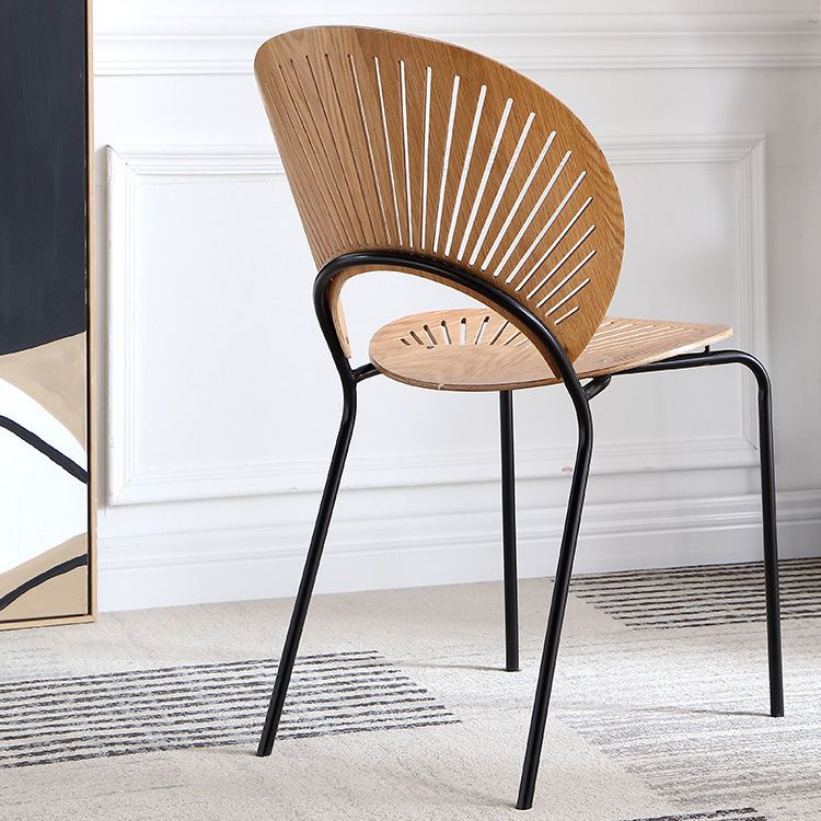 Modern Wood Dining Room Chair Metal Armless Dining Chairs for Home Use Clearhalo ' kitchen&dining_furn' 'Dining Chairs' 'Dining Tables & Seating' 'dining_chair' 'furn' 'furn_dining_chair' 'Furniture' 'furniture_dining_chair' 'Kitchen & Dining Furniture' 'kitchen' 1200x1200_11a87aa4-f7ab-4246-83b7-41a5dad5ea30