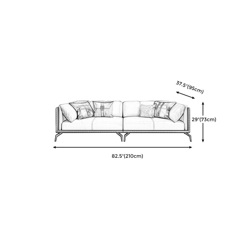 ステイン耐性のある固定性の本革枕トップアームの座席