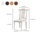 Wood Modern Patio Side Chair Slat Back Side Chair for Home Use