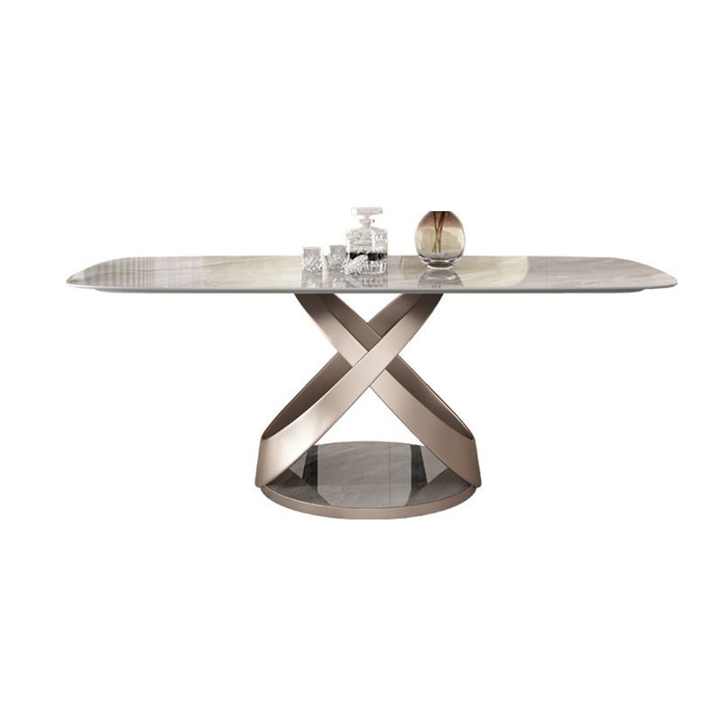 Modern Style Sintered Stone Dining Table Set 1/2/5/6 Pieces Dining Set Clearhalo 'Dining Room Sets' 'Dining Tables & Seating' 'dining_room_set' 'furn' 'furn_dining_room_set' 'Furniture' 'Kitchen & Dining Furniture' 1200x1200_11aa2dce-6b8a-4ae4-80b8-07f8ff4a37be