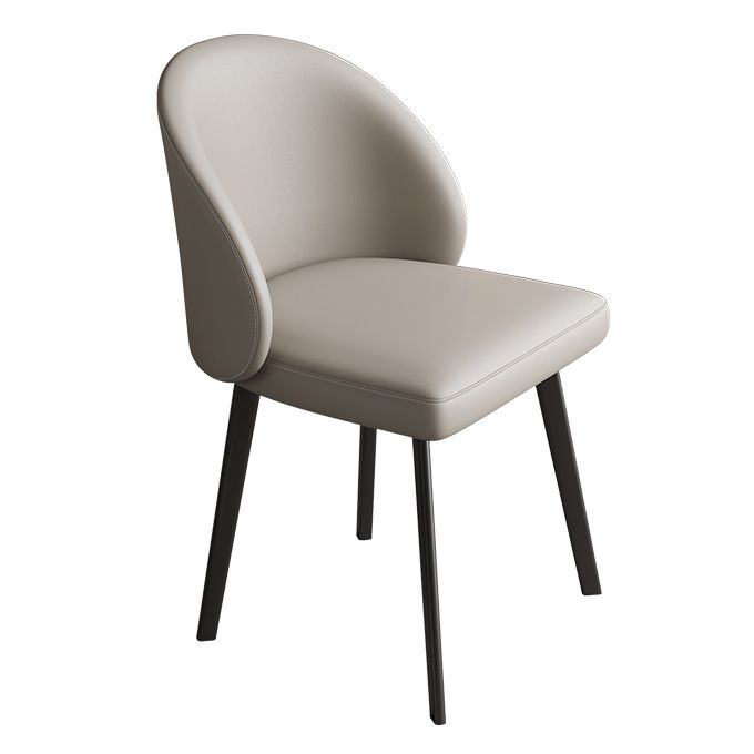 Contemporary Kitchen Dining Side Chair Leather Dining Chairs Clearhalo 'Dining Chairs' 'Dining Tables & Seating' 'dining_chair' 'furn' 'furn_dining_chair' 'Furniture' 'Kitchen & Dining Furniture' 1200x1200_11ab99de-ccb4-4aa1-ae6d-1620bd7bab72