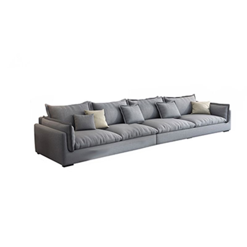Nordic Square Arm Sofa & Chaise Loose Back Cushions Sofa - 26.77" H Clearhalo 'furn' 'furn_sectionals' 'Furniture' 'Living Room Furniture' 'Sectionals' 1200x1200_11ac7b84-cd79-4c1b-a498-7f65d43aafff