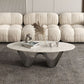 1 Slate Coffee Table Oval Modern Minimalist Coffee Table for Living Room Clearhalo 'Coffee & Accent Tables' 'Coffee Tables' 'coffee_tables' 'furn' 'furn_coffee_tables' 'Furniture' 'Living Room Furniture' 1200x1200_11acd266-943f-4add-8b92-19876a3eca82