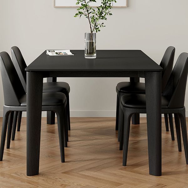 Sintered Stone Top Modern Black Table for Restaurant Rectangle Dining Table with 4 Legs Clearhalo ' dining_table' 'Dining Tables & Seating' 'Dining Tables' 'furn' 'furn_dining_table' 'Furniture' 'furniture_dining_table' 'Kitchen & Dining Furniture' 'kitchen&dining_furn' 'kitchen' 'kitchen_dining_table' 1200x1200_11b28357-3181-4294-8c1f-1ae20277f26f
