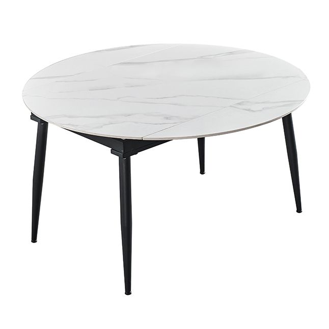 Simplicity Style Stone Table Rectangle 4-foot Dining Table with Drop-Leaf Clearhalo ' dining_table' 'Dining Tables & Seating' 'Dining Tables' 'furn' 'furn_dining_table' 'Furniture' 'furniture_dining_table' 'Kitchen & Dining Furniture' 'kitchen&dining_furn' 'kitchen' 'kitchen_dining_table' 1200x1200_11b629d8-d470-40a5-a045-d728b6e6972d