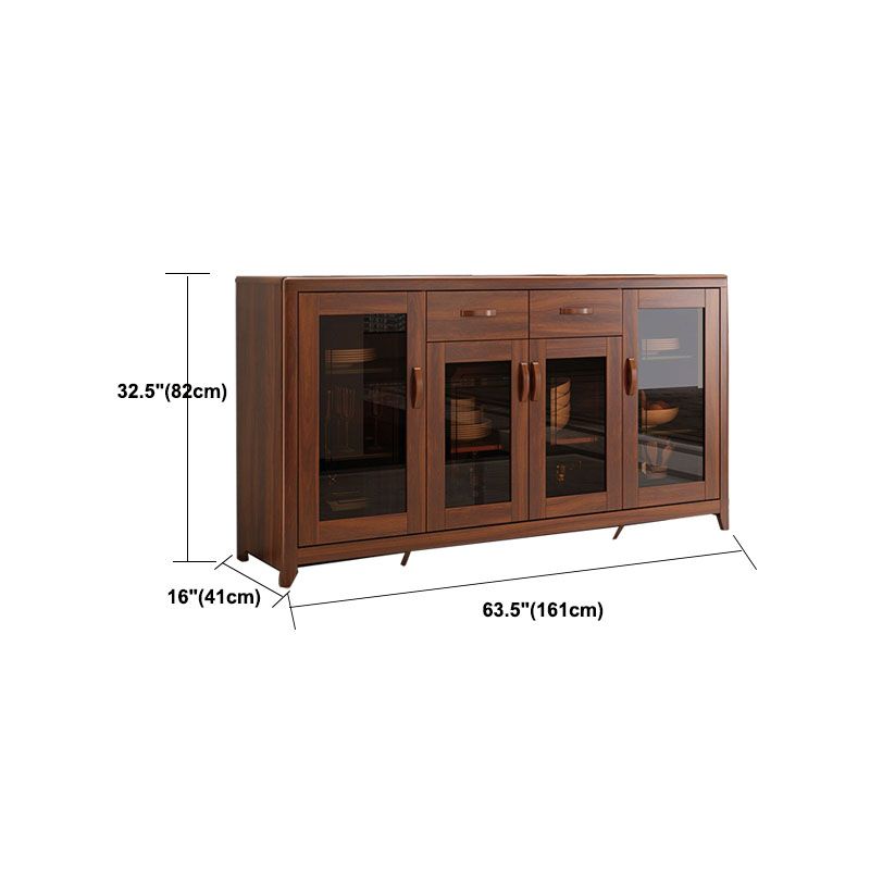 Sideboard moderna legno massiccio senza angoscia con cassetti Creedenza mobili
