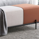 15.7" Wide Upholstered Seating Bench Modern Entryway and Bedroom Bench with Cushioned Clearhalo 'Benches' 'Chairs & Seating' 'furn' 'furn_benches' 'Furniture' 'Living Room Furniture' 1200x1200_11ba1067-f0f5-4556-8b4a-f33164446e36