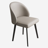 Faux Leather Dining Chairs Industrial Armless Dining Side Chair