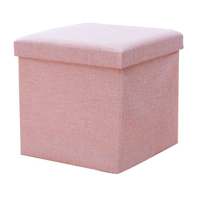 Modern Cotton Pouf Ottoman Pure Color Foldable Square Chair Ottoman with Storage Clearhalo 'furn' 'furn_ottomans_poufs' 'Furniture' 'Living Room Furniture' 'Ottomans & Poufs' 'ottomans_poufs' 1200x1200_11bb8233-6b1a-4859-b036-9b8bffd5fe9e