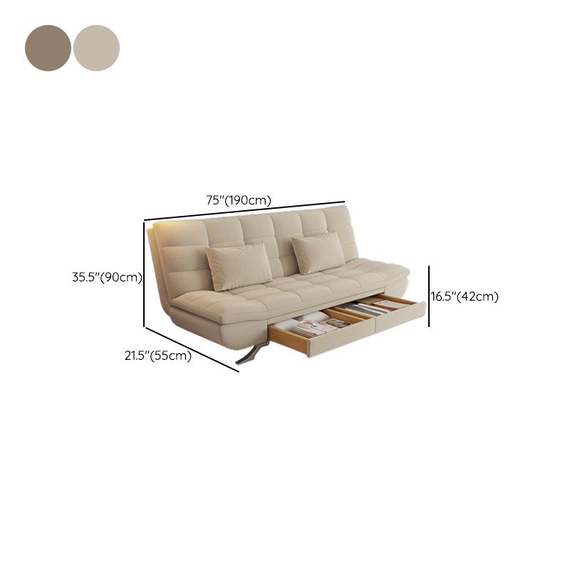 Oreiller canapé-lit de 21 "largeur de largeur comprenant un canapé-lit de rangement