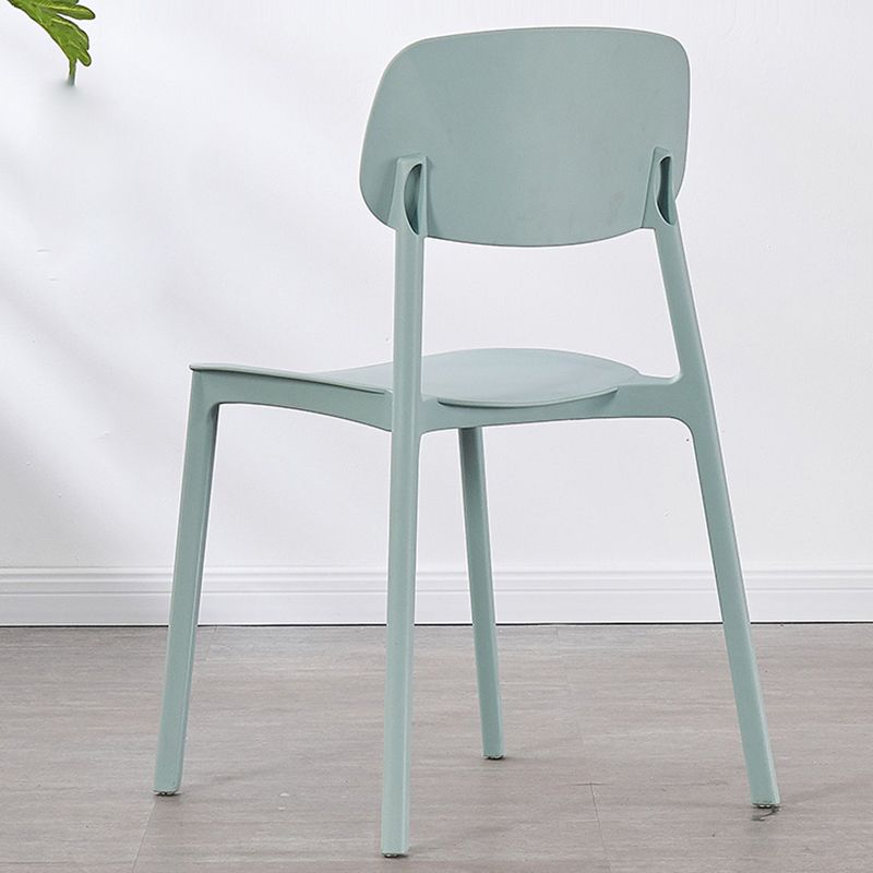 Scandinavian Plastic Kitchen Dining Chair Armless Open Back Chair Clearhalo 'Dining Chairs' 'Dining Tables & Seating' 'dining_chair' 'Furniture' 'furniture_dining_chair' 'Kitchen & Dining Furniture' 1200x1200_11bf2570-c716-4f67-8c72-83964f003dcd