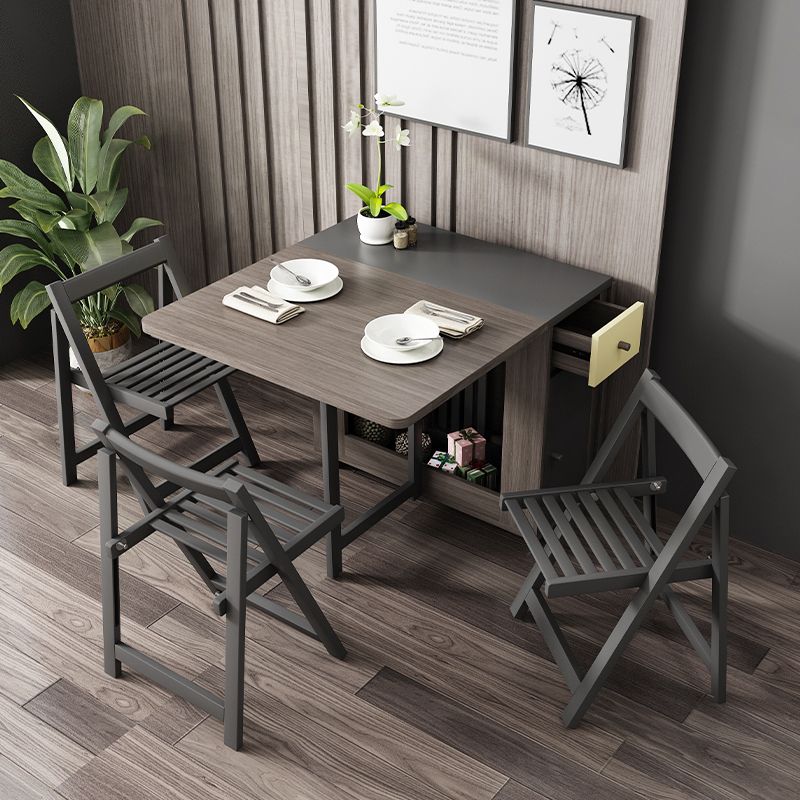 Foldable Woode Table in Grey Medieval Modern Rectangle Table with Storage Trestle Base Clearhalo ' dining_table' 'Dining Tables & Seating' 'Dining Tables' 'furn' 'furn_dining_table' 'Furniture' 'furniture_dining_table' 'Kitchen & Dining Furniture' 'kitchen&dining_furn' 'kitchen' 'kitchen_dining_table' 1200x1200_11c379e0-49a7-492e-94e4-77dcde4cc2e7