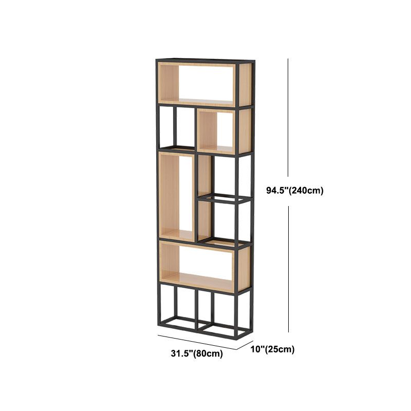 Libreria di scaffali geometrici libreria in metallo contemporaneo per ufficio