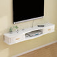 9.5" H Wall-mounted Wooden TV Stand Console Open Storage TV Stand with 2 Drawers Clearhalo 'furn' 'furn_tv_stands_entertainment_centers' 'Furniture' 'Living Room Furniture' 'TV Stands & Entertainment Centers' 'TV Stands & Media Storage Furniture' 'tv_stands_entertainment_centers' 1200x1200_11c3bce9-12cb-4963-a149-6a7368cf1662