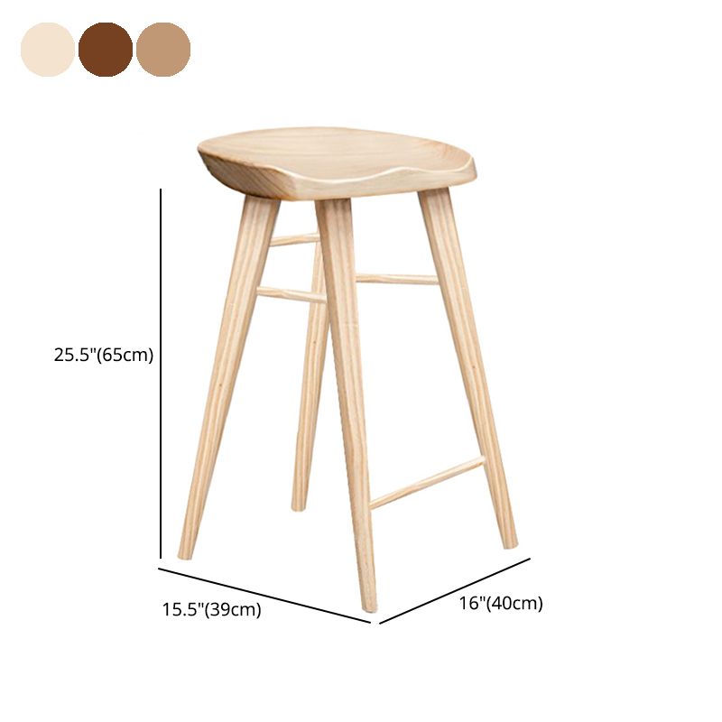 Modern Style Solid Wood Bar Stool with Footrest Living Room Bar Stool Clearhalo 'Bar Furniture' 'Bar Stools' 'bar_stools' 'furn' 'furn_bar_stools' 'furniture_bar_stools' 'Kitchen & Dining Furniture' 'kitchen&dining_furn' 'kitchen' 'kitchen_furn' Furniture' 1200x1200_11c3d109-114e-4016-a1be-540ae757c65e