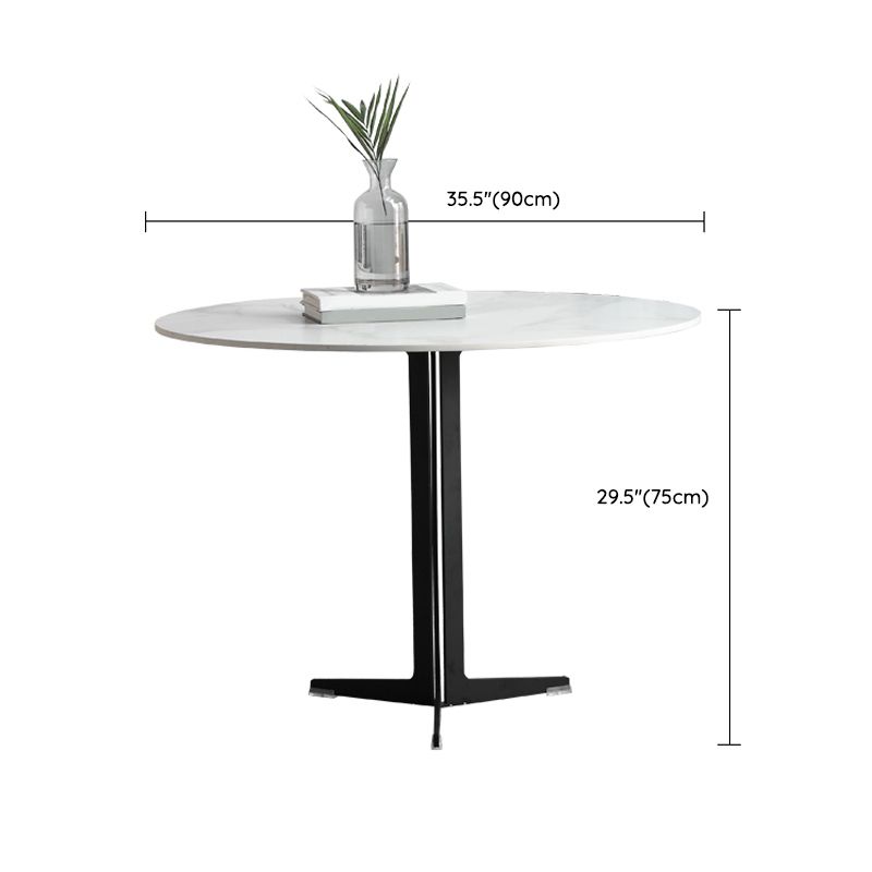 White Stone Dining Set for Home 1/4/5 Pieces Modern Round Table Set Clearhalo 'Dining Room Sets' 'Dining Tables & Seating' 'dining_room_set' 'furn' 'furn_dining_room_set' 'Furniture' 'Kitchen & Dining Furniture' 1200x1200_11c41db2-b641-4afa-ab66-76921183d5ec