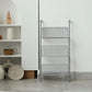 Modem & Contemporary Silver Bookcase Etagere Metal Book Shelf