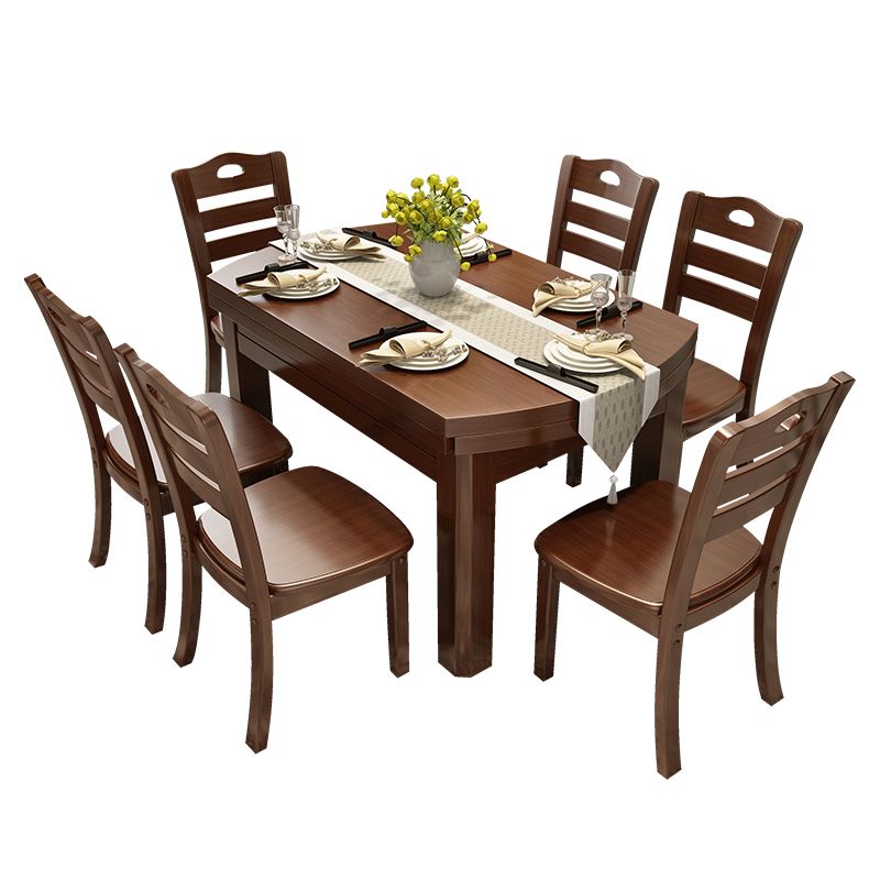 Modern Style Round 54.33" Dining Table Solid Wood Drop-Leaf Dining Table for Home Use Clearhalo ' dining_table' 'Dining Tables & Seating' 'Dining Tables' 'furn' 'furn_dining_table' 'Furniture' 'furniture_dining_table' 'Kitchen & Dining Furniture' 'kitchen&dining_furn' 'kitchen' 'kitchen_dining_table' 1200x1200_11c75d7f-d1ba-433f-877c-185434413a0a