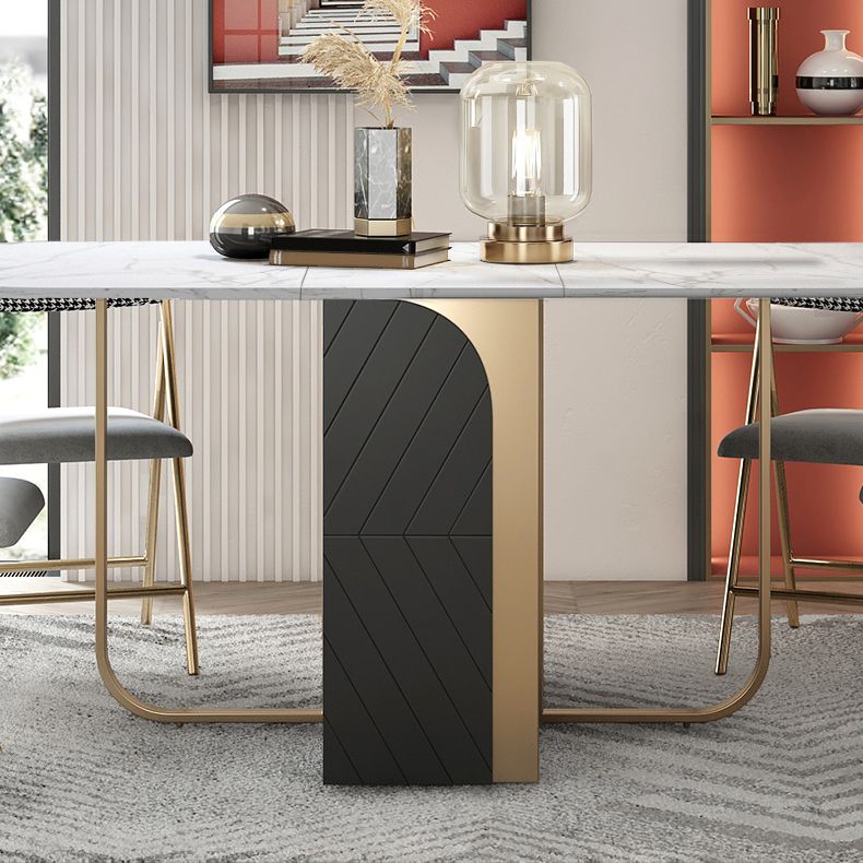 Modern 1/2/3/4/5 Pieces Rectangle Dining Table Set with Stone Top Foldable Dinette Set Clearhalo 'Dining Room Sets' 'Dining Tables & Seating' 'dining_room_set' 'furn' 'furn_dining_room_set' 'Furniture' 'furniture_dining_room_set' 'Kitchen & Dining Furniture' 'kitchen&dining_furn' 'kitchen' 1200x1200_11c7be2b-aaa5-4ba8-a352-adea3d7a6b2c