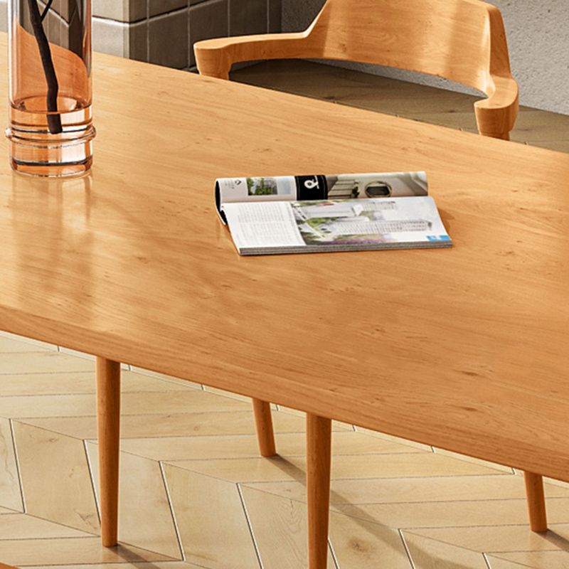 Modern 1/4/5/6 stukken Dinerset rechthoekige dennenhout eettafel voor keuken