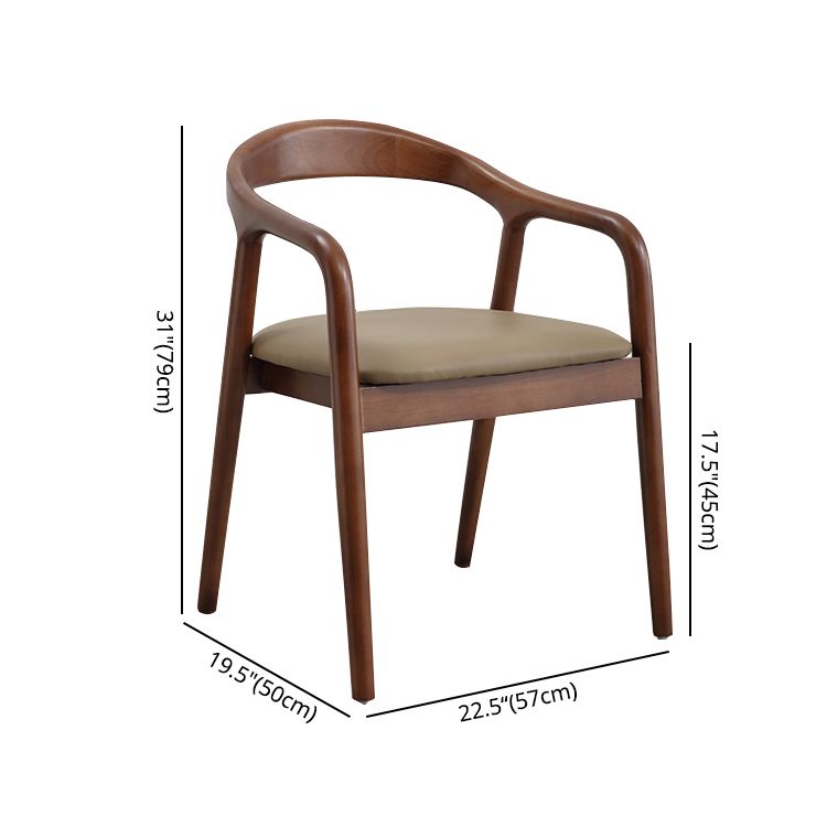 Modern Wood Base Indoor Chair 23''Wide Open Back Dining Side Chair with 4 Legs for Restaurant Clearhalo ' kitchen&dining_furn' 'Dining Chairs' 'Dining Tables & Seating' 'dining_chair' 'furn' 'furn_dining_chair' 'Furniture' 'furniture_dining_chair' 'Kitchen & Dining Furniture' 'kitchen' 1200x1200_11cca844-d643-4f03-8156-d6a54f2d508c