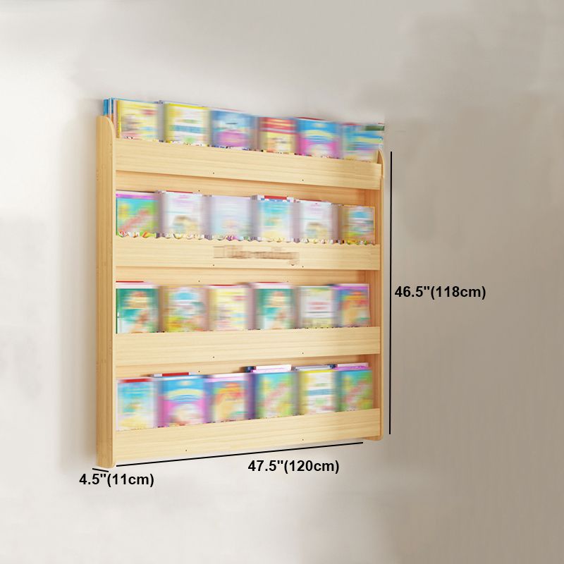 Modern Style Wooden Bookshelf Wall Mounted Shelf Bookcase for Study Room Clearhalo 'Bookcases' 'furn' 'furn_bookcases' 'Furniture' 'furniture_bookcases' 'kitchen' 'kitchen_bookcases' 'Living Room Furniture' 'Office Furniture' 1200x1200_11d3f6ee-b07f-4a08-80b0-ddbd13331f37