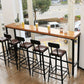 Contemporary Armless Bar Stools Solid Wood Barstool with Footrest Clearhalo 'Bar Furniture' 'Bar Stools' 'bar_stools' 'furn' 'furn_bar_stools' 'Furniture' 'Kitchen & Dining Furniture' 1200x1200_11d46c64-c439-4c8e-be60-ed234538bbc1