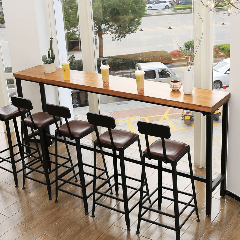 Contemporary Armless Bar Stools Solid Wood Barstool with Footrest Clearhalo 'Bar Furniture' 'Bar Stools' 'bar_stools' 'furn' 'furn_bar_stools' 'Furniture' 'Kitchen & Dining Furniture' 1200x1200_11d46c64-c439-4c8e-be60-ed234538bbc1