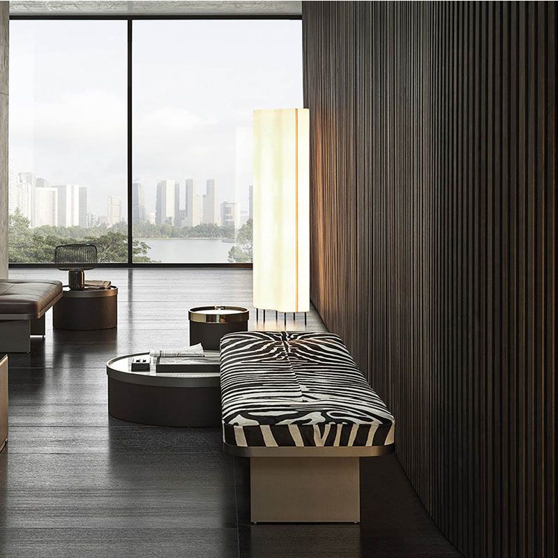 Modern Upholstered Bench, 16"H Bedroom Bench with Metal Legs Clearhalo 'Benches' 'Chairs & Seating' 'furn' 'furn_benches' 'Furniture' 'Living Room Furniture' 1200x1200_11d6cb70-a28b-4c63-93fb-bed58585aa6e