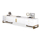 16 - Inch H Scandinavian TV Stand Console , Wood / Stone TV Stand With Storage