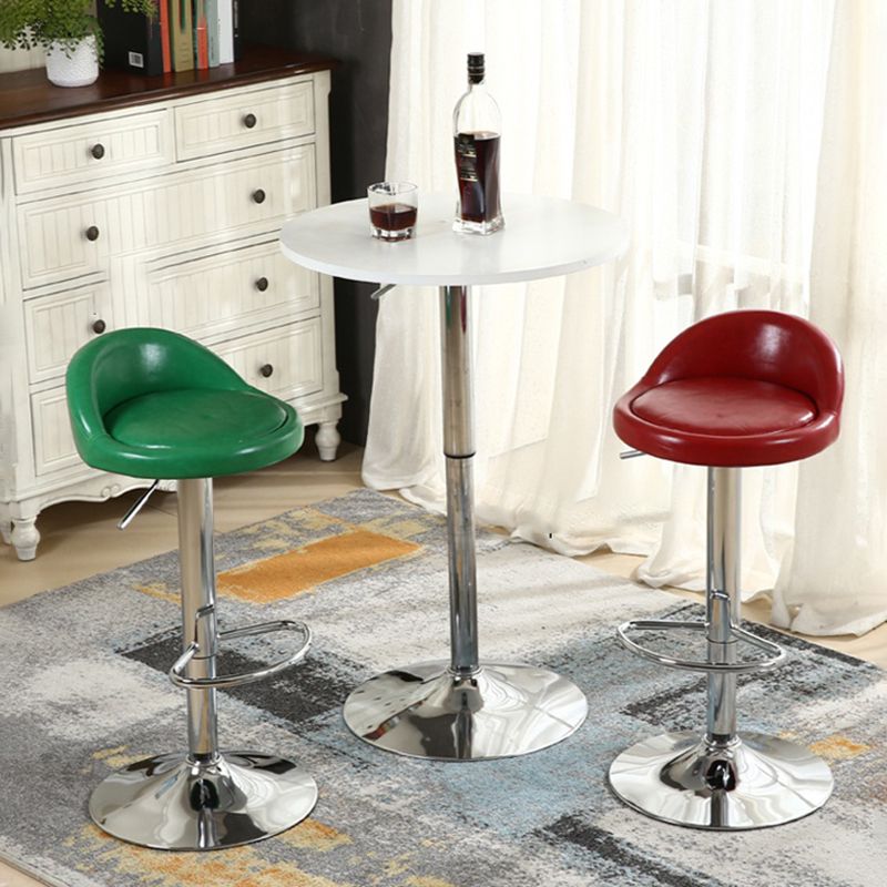 Modern Style Bar-stool with Footrest Round Seat Adjustable Height Barstool Clearhalo 'Bar Furniture' 'Bar Stools' 'bar_stools' 'furn' 'furn_bar_stools' 'furniture_bar_stools' 'Kitchen & Dining Furniture' 'kitchen&dining_furn' 'kitchen' 'kitchen_furn' Furniture' 1200x1200_11d80b5c-d05e-4d96-8c7f-b74eaafcf683
