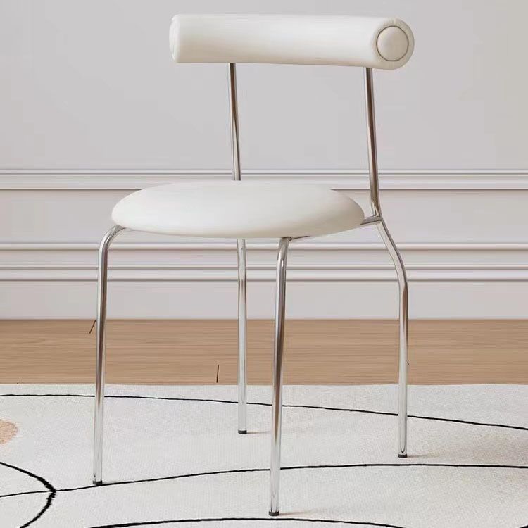 Sedia da pranzo senza braccio contemporanea casa in argento sedia da pranzo